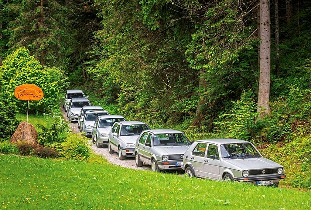 Der Golf im Wald - 50 Jahre VW Golf © HOUDEK PHOTOGRAPHIE 